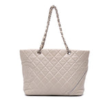 Chanel Large Quilted Aged Calfskin Cotton Club Tote