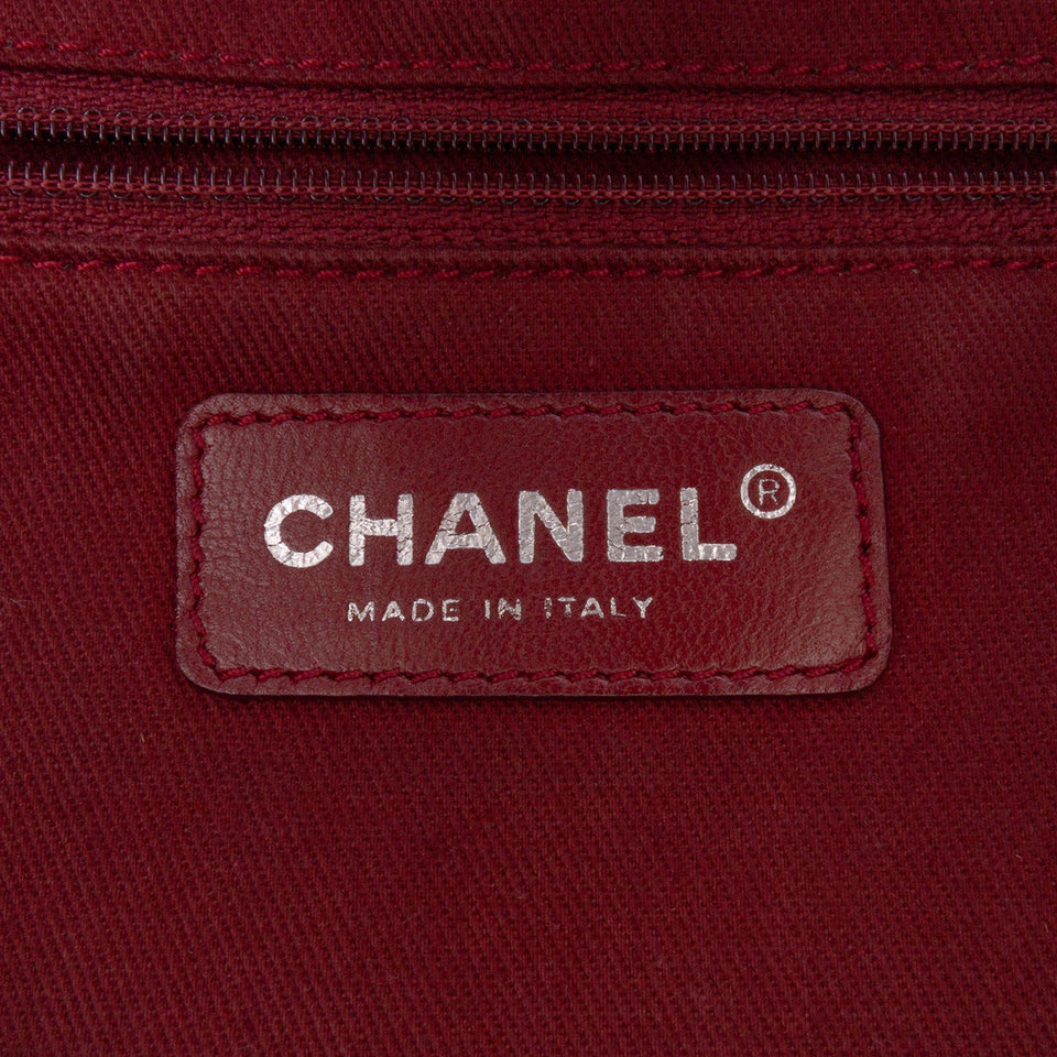 Chanel Large Quilted Aged Calfskin Cotton Club Tote