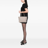 Chanel Large Quilted Aged Calfskin Cotton Club Tote