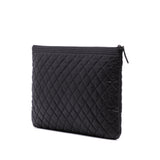 Chanel Large Quilted Caviar Boy O Case Clutch