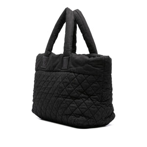 Chanel Large Quilted Denim Coco Cocoon Tote