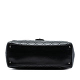 Chanel Large Quilted Glazed Calfskin Duo Color Tote