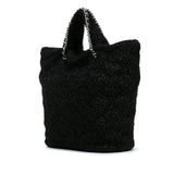 Chanel Large Quilted Knit Pluto Glitter Satchel