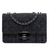 Chanel Large Quilted Tweed Beauty Lock Flap