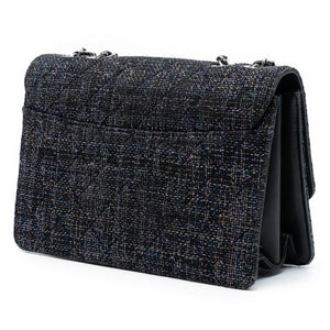Chanel Large Quilted Tweed Beauty Lock Flap