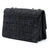 Chanel Large Quilted Tweed Beauty Lock Flap
