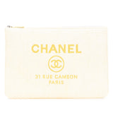 Chanel Large Raffia Deauville O Case Clutch