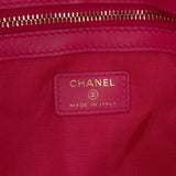 Chanel Large Tweed PVC Logo Wristlet Pouch
