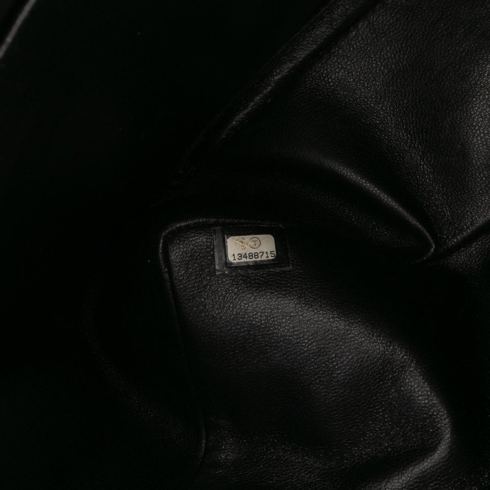 Chanel Maxi Classic Chevron Patent Single Flap