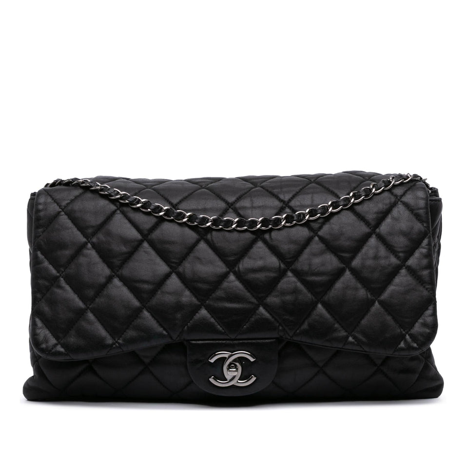 Chanel Maxi Quilted Lambskin 3 Flap