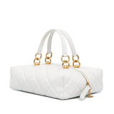 Chanel Métiers d'Art CC Quilted Lambskin Box with Top Handle Bag