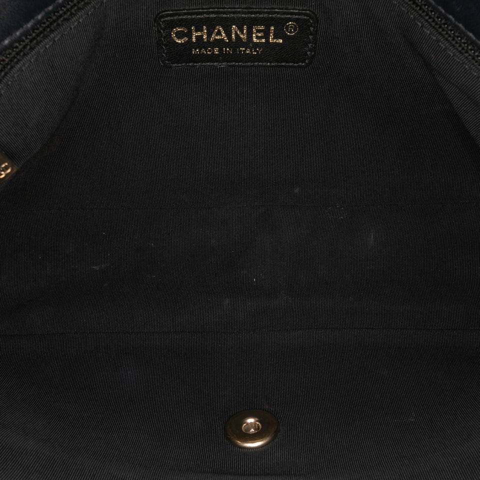 Chanel Medium Bicolor Calfskin Graphic Flap