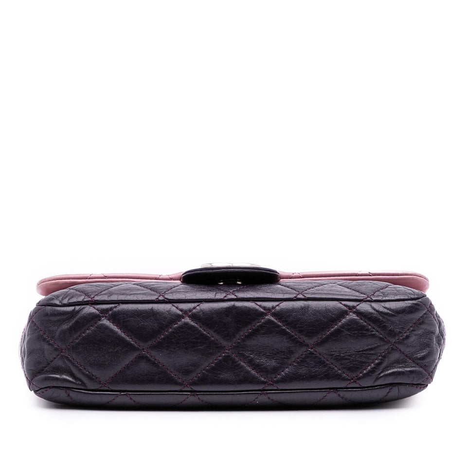 Chanel Medium Bicolor Lambskin and Calfskin CC Chain Flap
