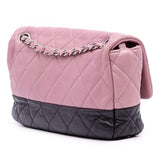 Chanel Medium Bicolor Lambskin and Calfskin CC Chain Flap