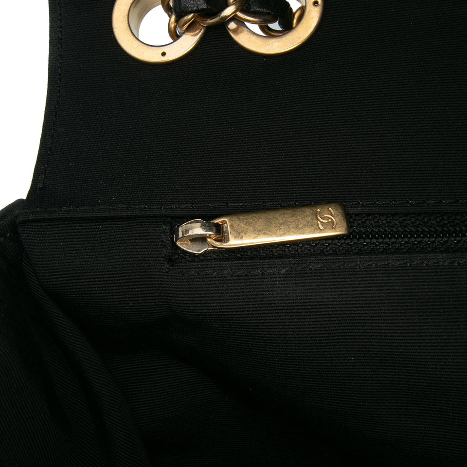 Chanel Medium Bicolor Quilted Lambskin Elegant CC Flap