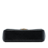 Chanel Medium Bicolor Quilted Lambskin Elegant CC Flap
