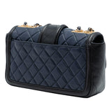 Chanel Medium Bicolor Quilted Lambskin Elegant CC Flap