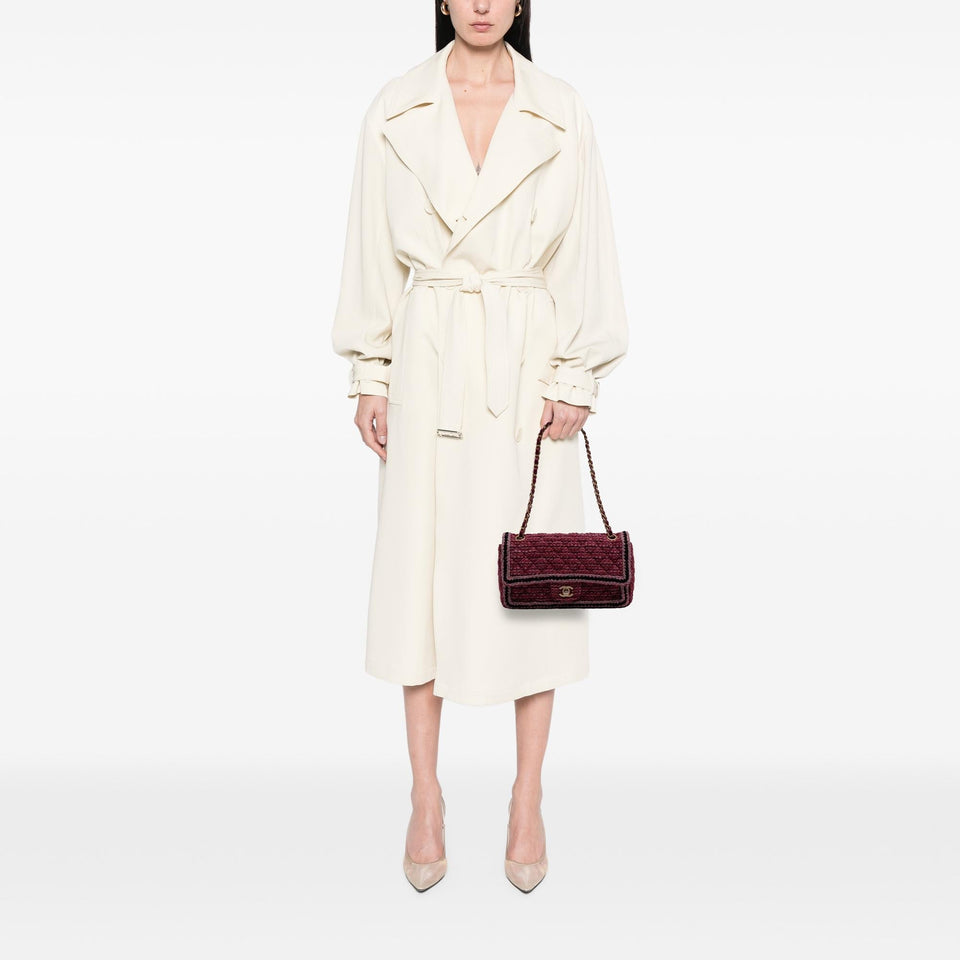 Chanel Medium Braided Classic Tweed Single Flap