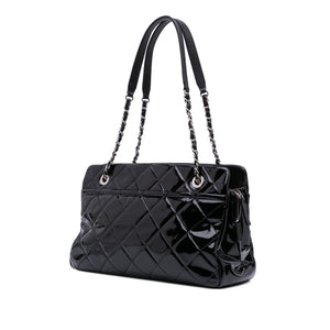 Chanel Medium CC Patent Soft Shopper Tote