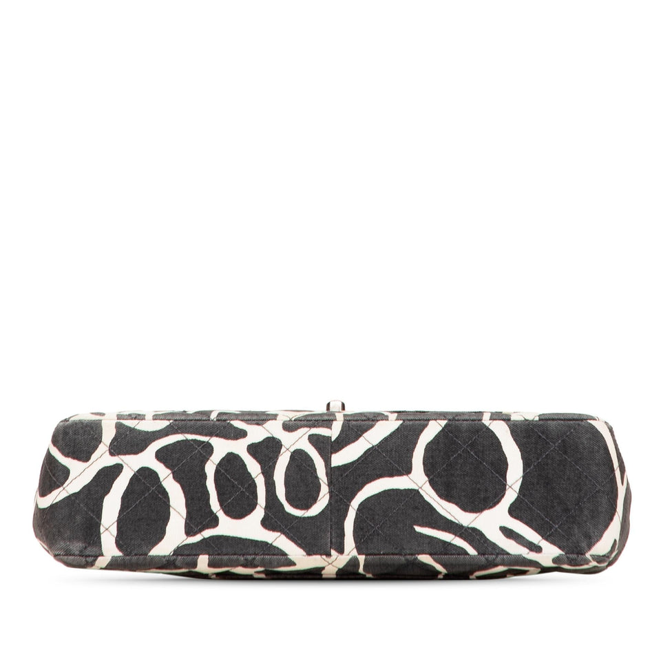 Chanel Medium CC Quilted Printed Canvas Single Flap