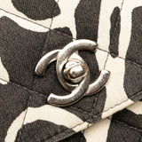 Chanel Medium CC Quilted Printed Canvas Single Flap
