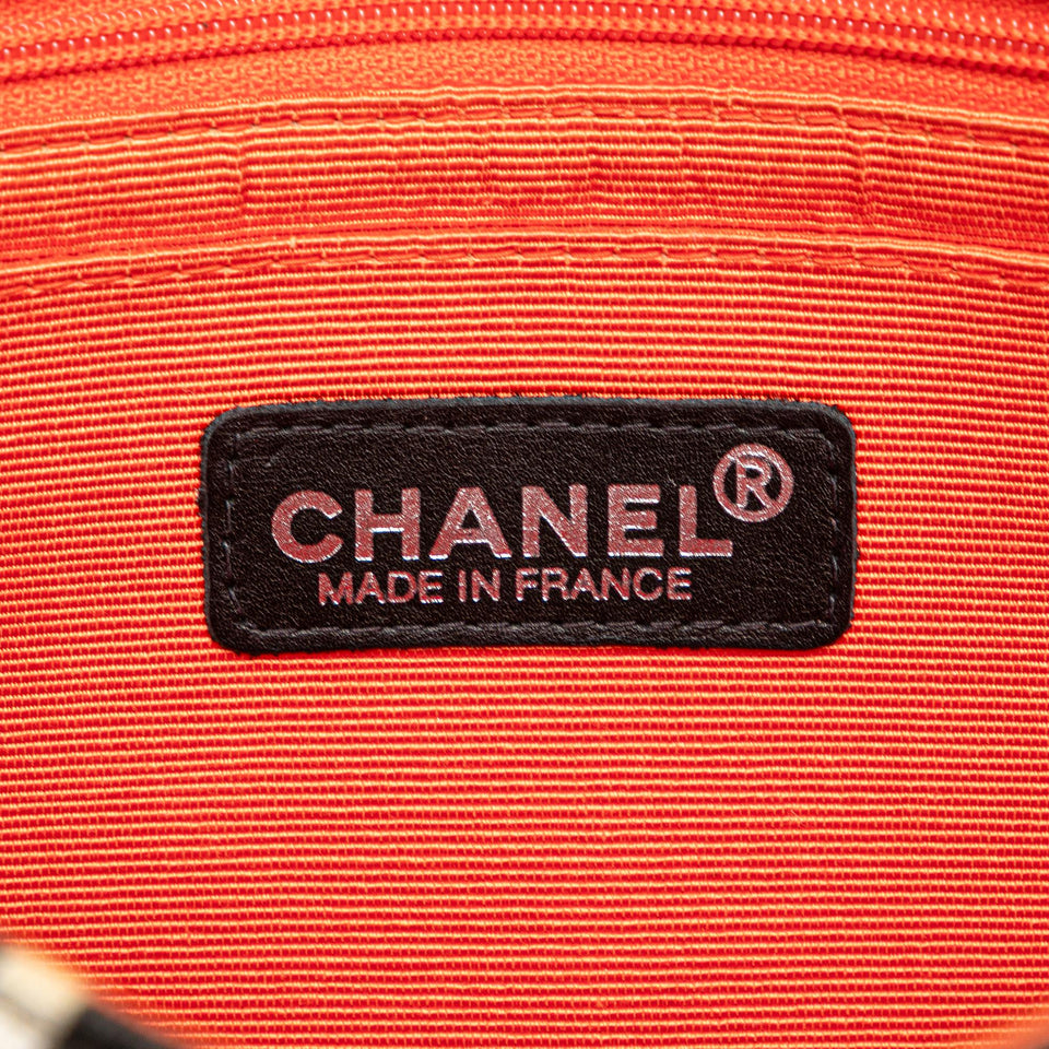 Chanel Medium CC Quilted Printed Canvas Single Flap