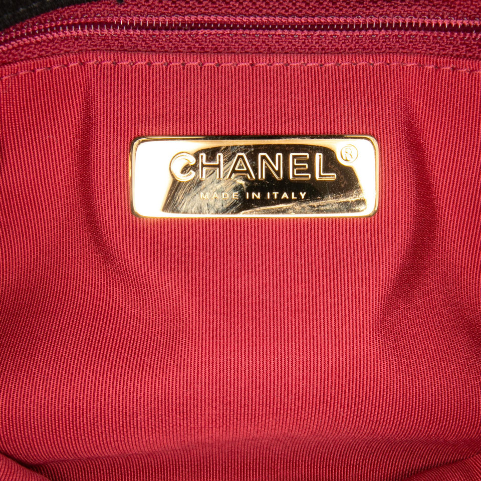 Chanel Medium Canvas and Cotton 19 Flap