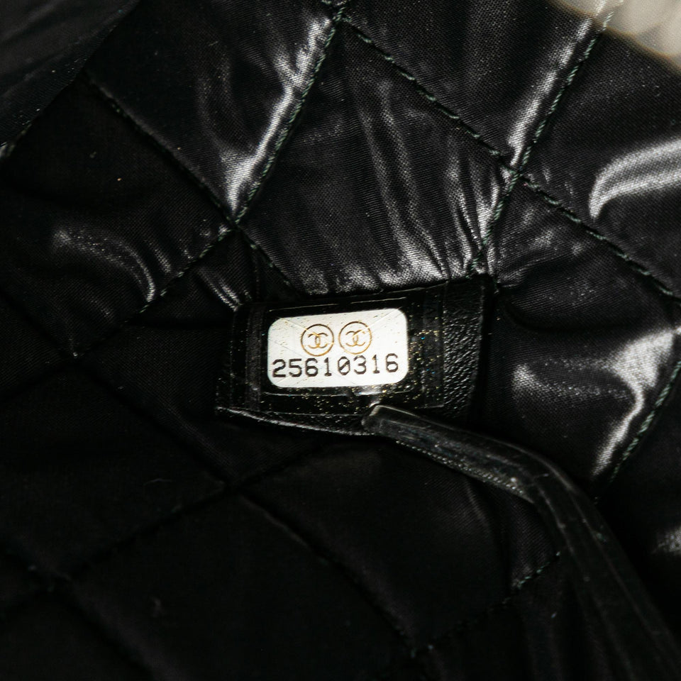 Chanel Medium Caviar Deauville Studded O Case Clutch