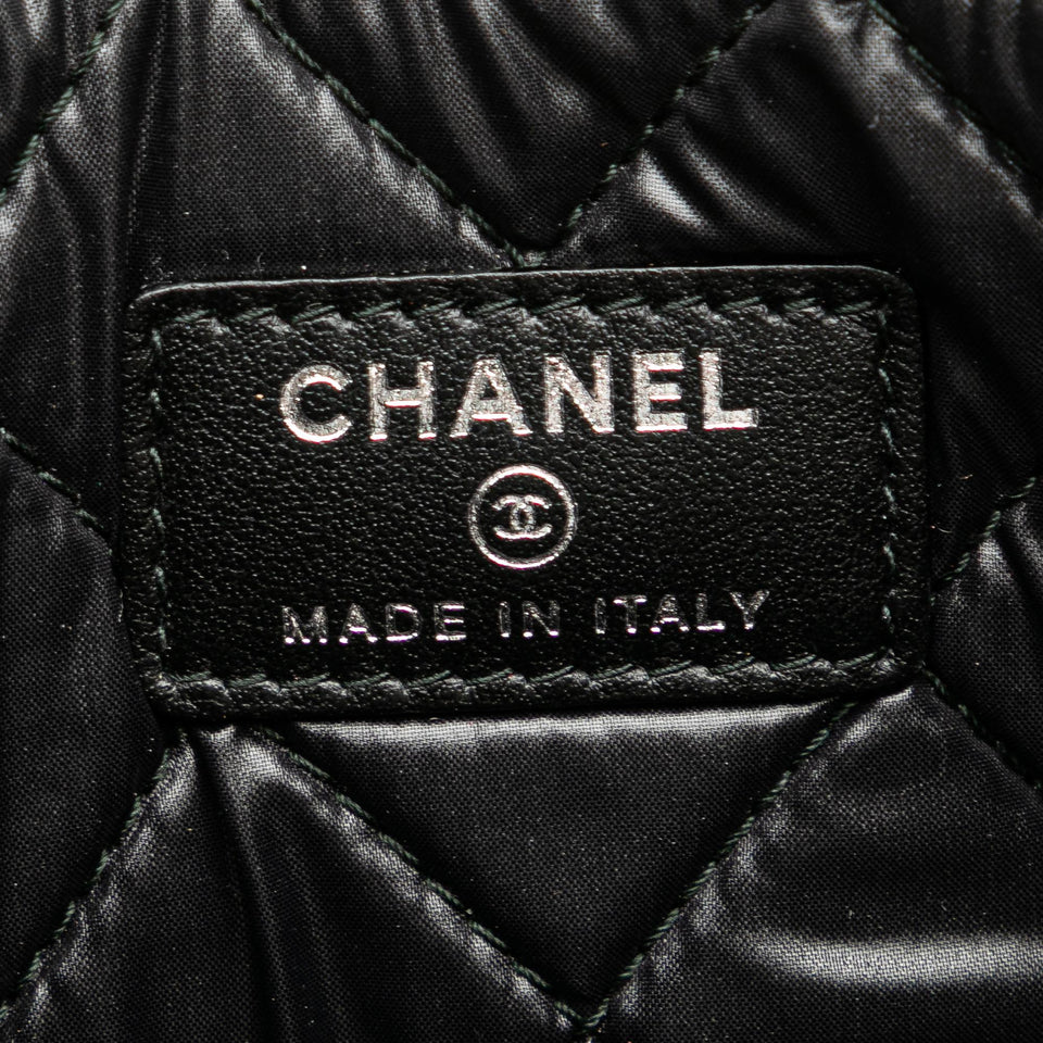 Chanel Medium Caviar Deauville Studded O Case Clutch