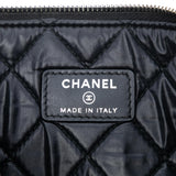 Chanel Medium Caviar Deauville Studded O Case Clutch