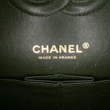 Chanel Medium Chevron Calfskin Coco Pleats Double Flap
