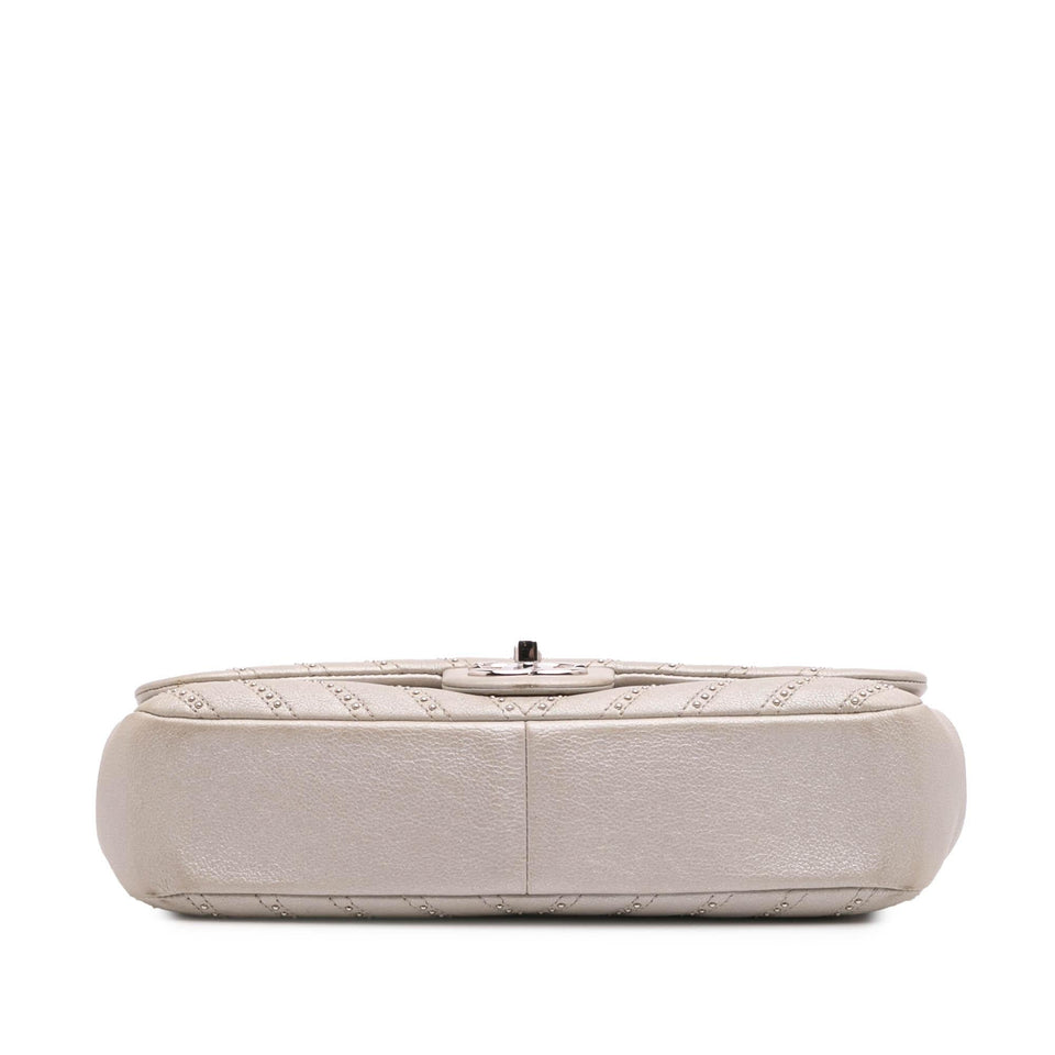 Chanel Medium Chevron Calfskin Stud Wars Flap