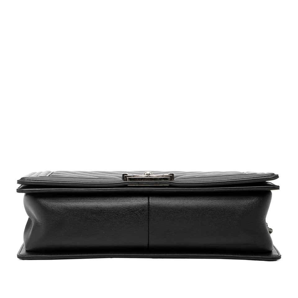 Chanel Medium Chevron Lambskin Boy Flap