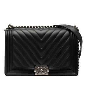 Chanel Medium Chevron Lambskin Boy Flap