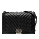 Chanel Medium Chevron Lambskin Boy Flap
