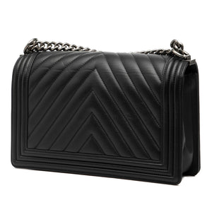 Chanel Medium Chevron Lambskin Boy Flap