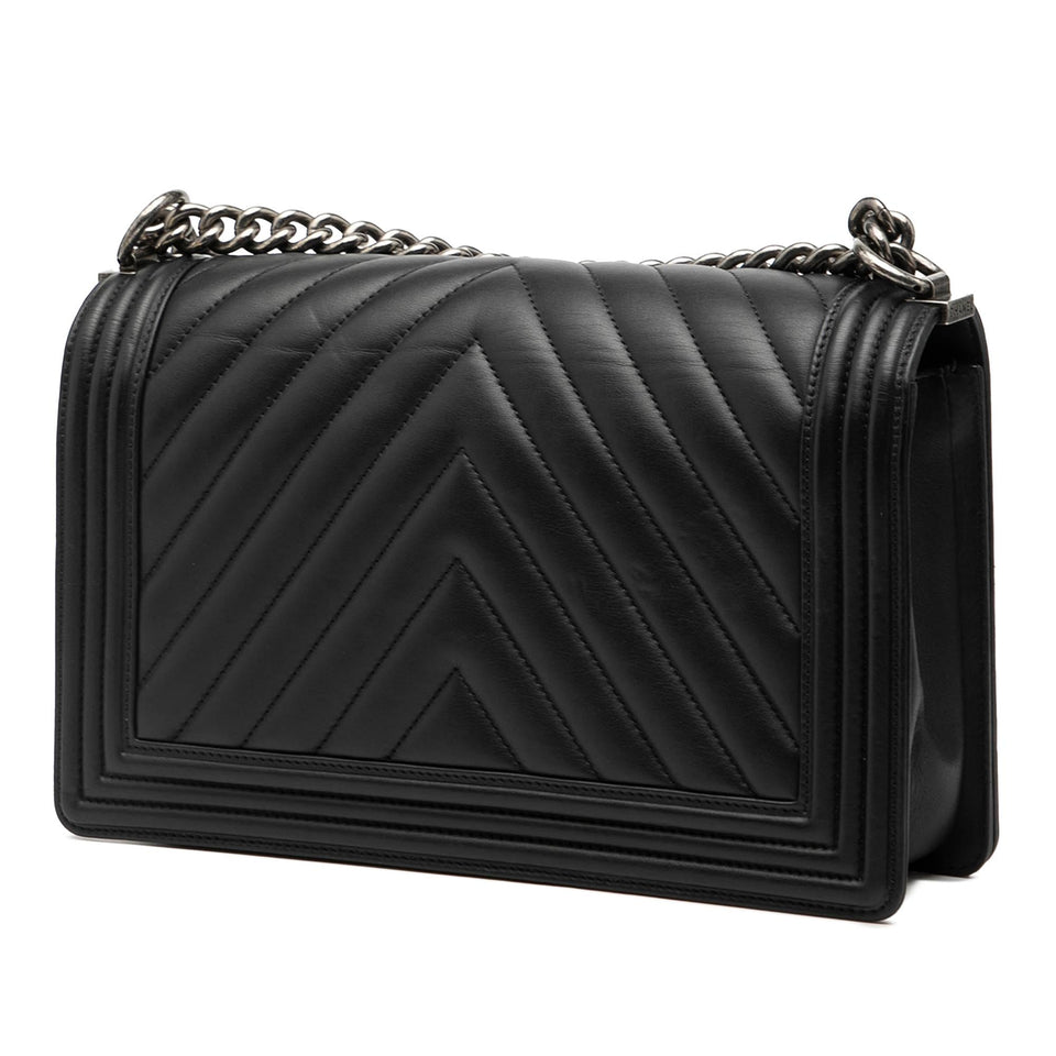Chanel Medium Chevron Lambskin Boy Flap