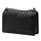 Chanel Medium Chevron Lambskin Boy Flap