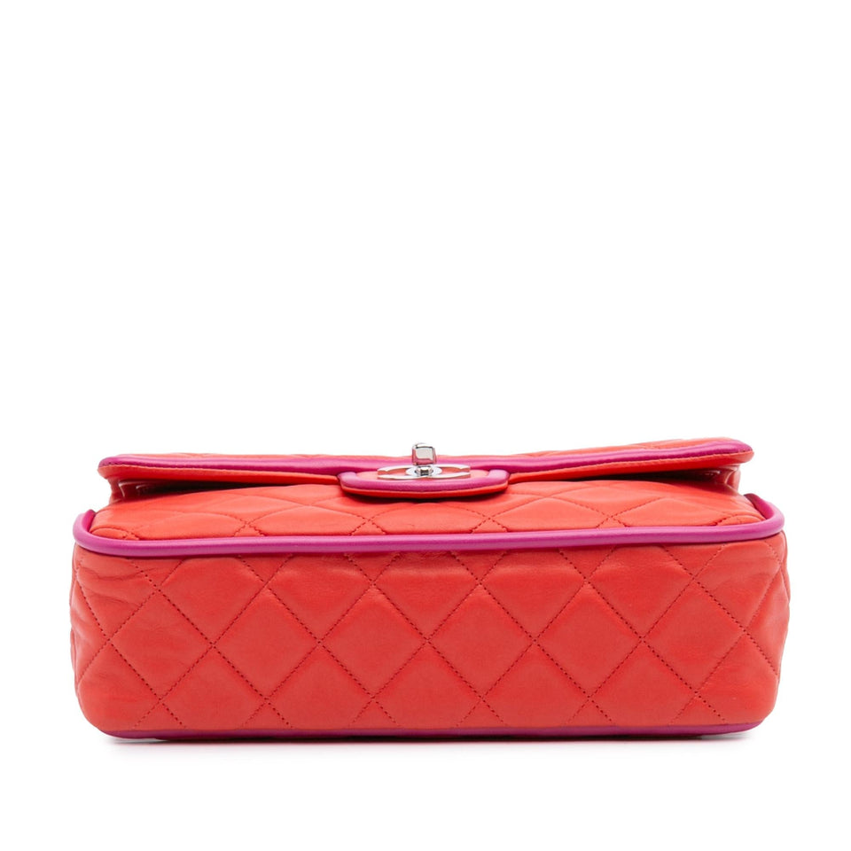 Chanel Medium Classic Bicolor Lambskin Double Flap