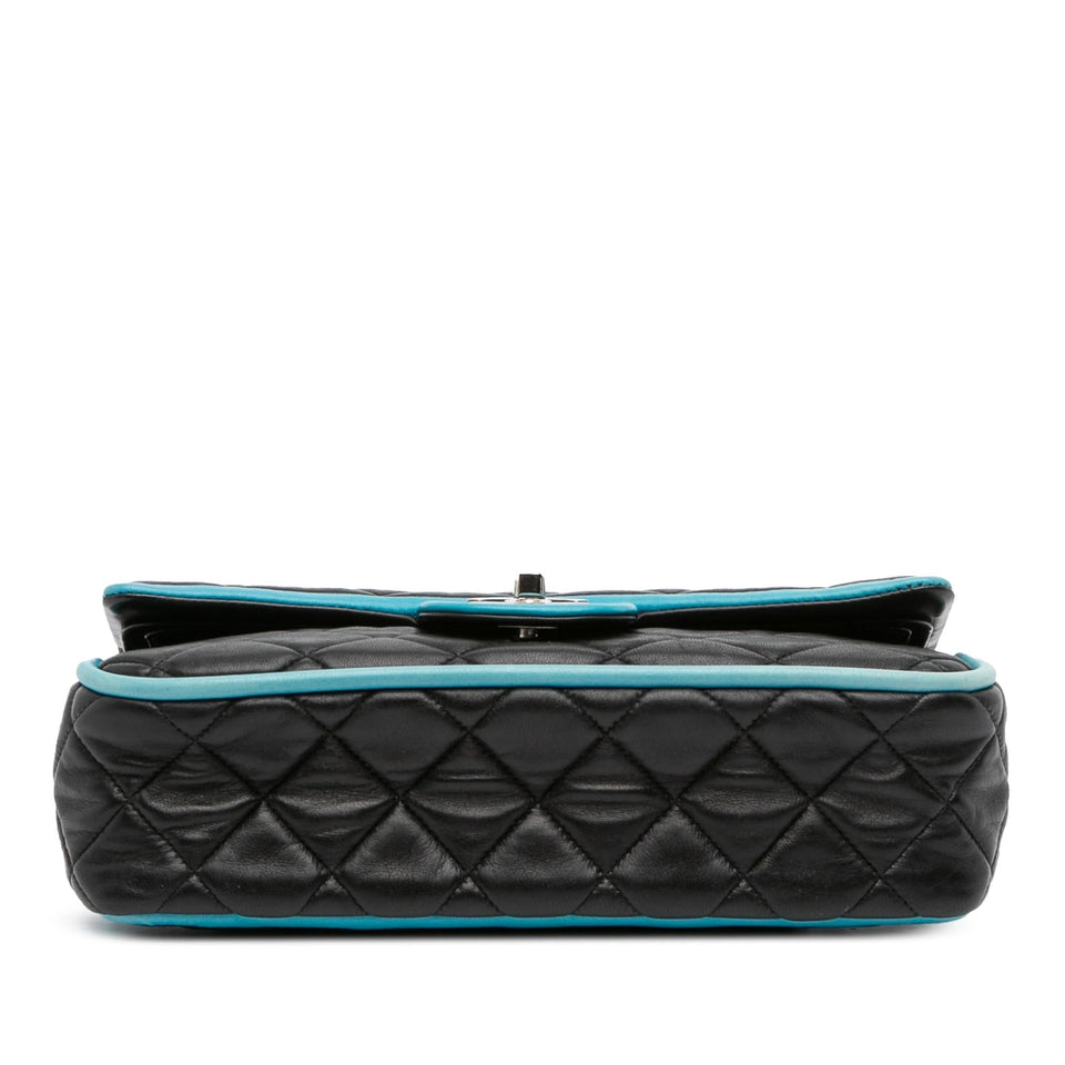 Chanel Medium Classic Bicolor Quilted Lambskin Double Flap