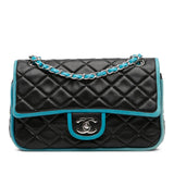 Chanel Medium Classic Bicolor Quilted Lambskin Double Flap