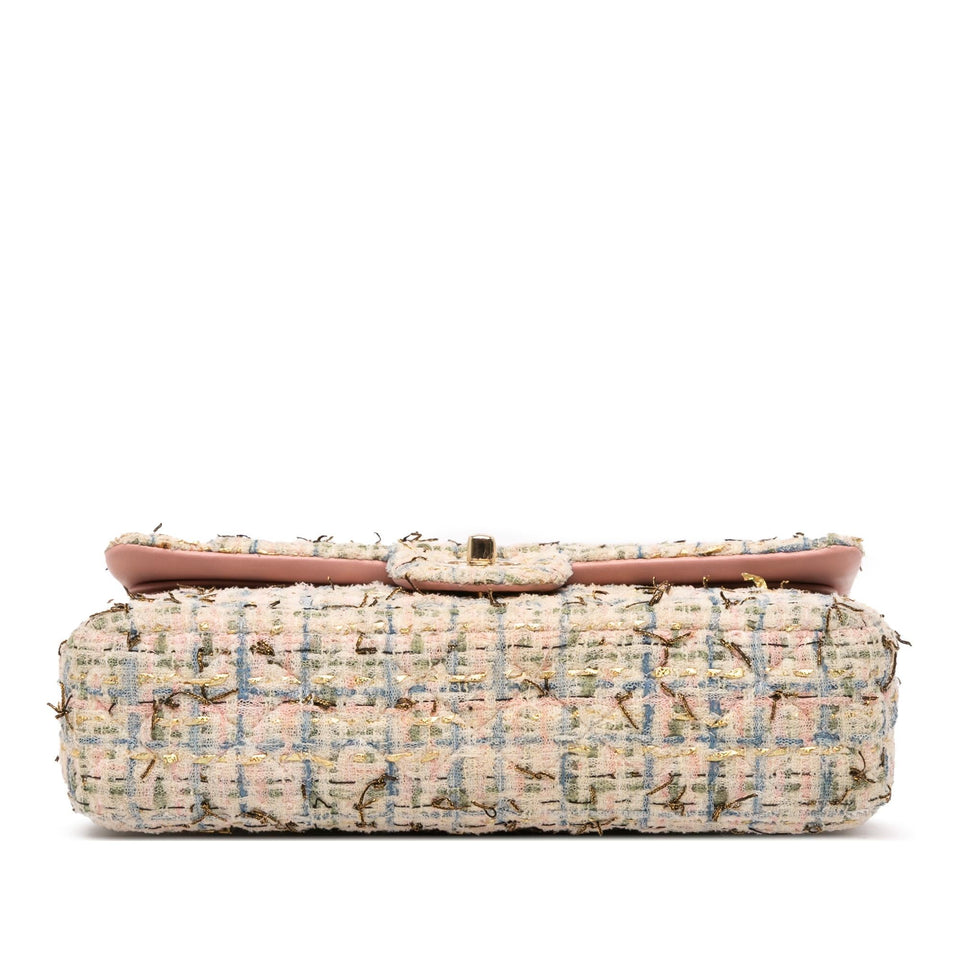 Chanel Medium Classic Boucle Tweed Double Flap