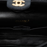 Chanel Medium Classic Chevron Calfskin Pleated Double Flap