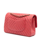 Chanel Medium Classic Chevron Lambskin Double Flap