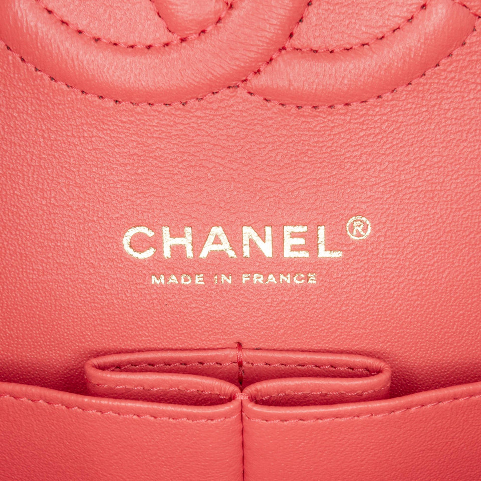 Chanel Medium Classic Chevron Lambskin Double Flap