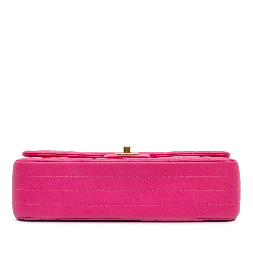 Chanel Medium Classic Chevron Lambskin Double Flap