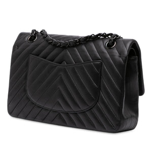Chanel Medium Classic Chevron Lambskin Double Flap