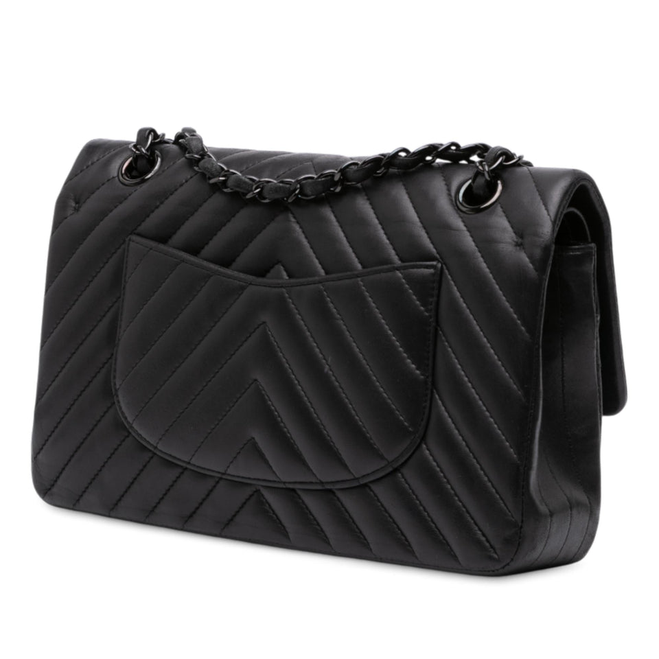 Chanel Medium Classic Chevron Lambskin Double Flap