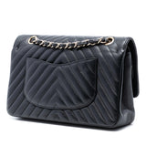 Chanel Medium Classic Chevron Lambskin Double Flap