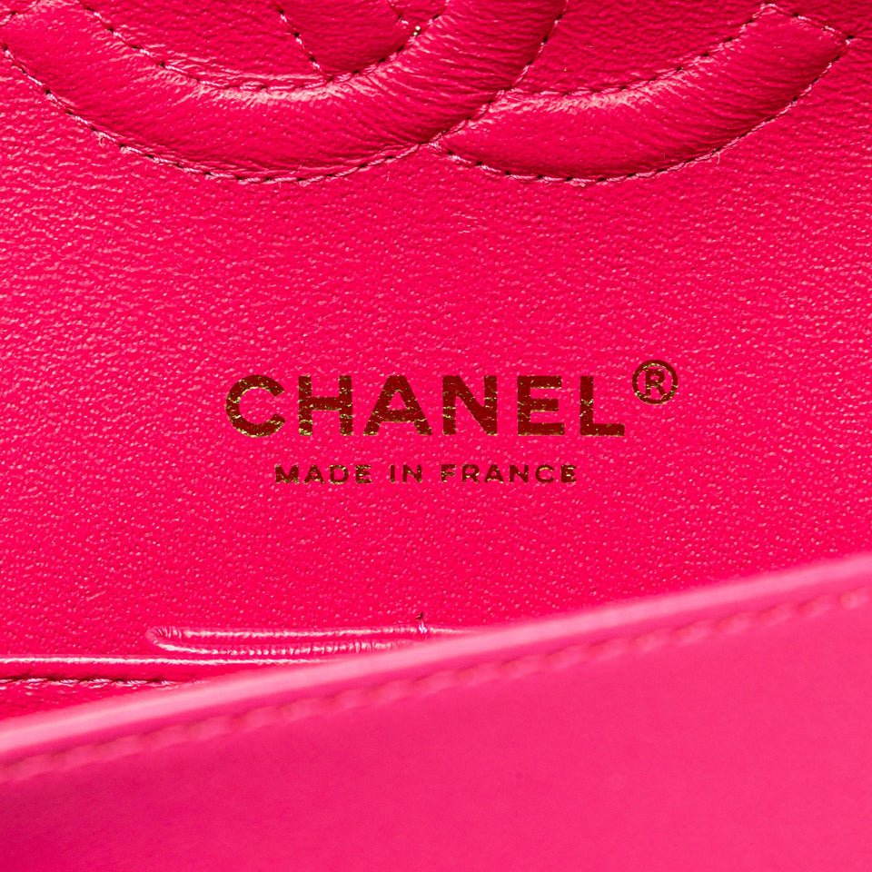Chanel Medium Classic Chevron Lambskin Double Flap